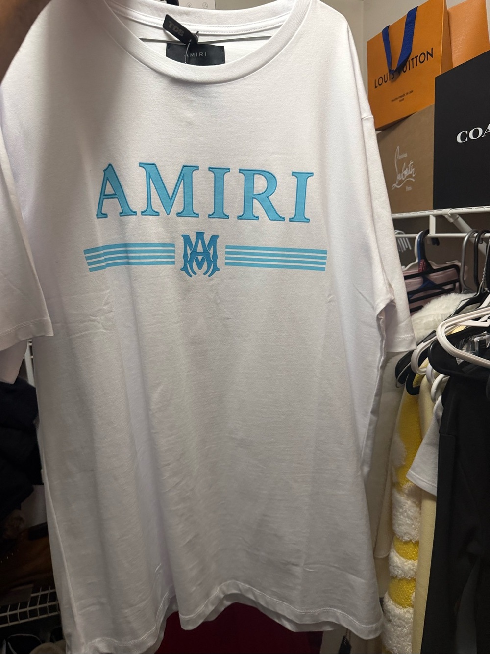 Men's AMIRI White Short Sleeve Tee